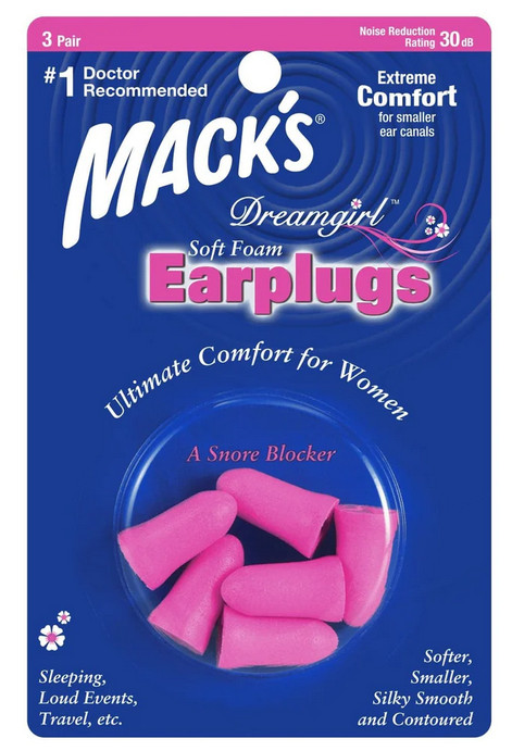 Macks Dreamgirl - Pack com 3 Pares - Protetor para Mulheres - 30Dbs (Protetores Auriculares)