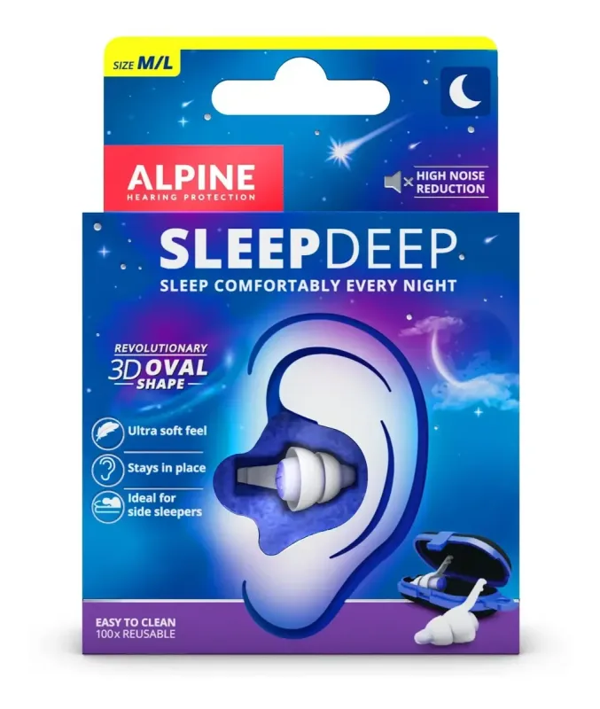Protetor Auricular Alpine SleepDeep (Médio/Largo)