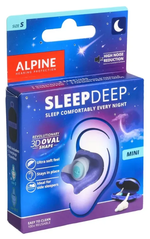 Protetor Auricular para Dormir - Alpine SleepDeep (Tamanho Pequeno)