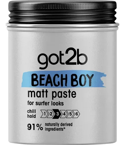 Got2b Beach Boy Matt Paste - Pasta Modeladora para Cabelo Efeito Surfista, 100ml