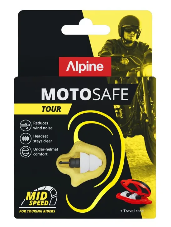 Alpine MotoSafe Tour — protetor auricular para motociclistas