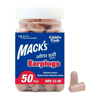 Macks Ultra Soft Foam - Pote com 50 pares - 32Dbs