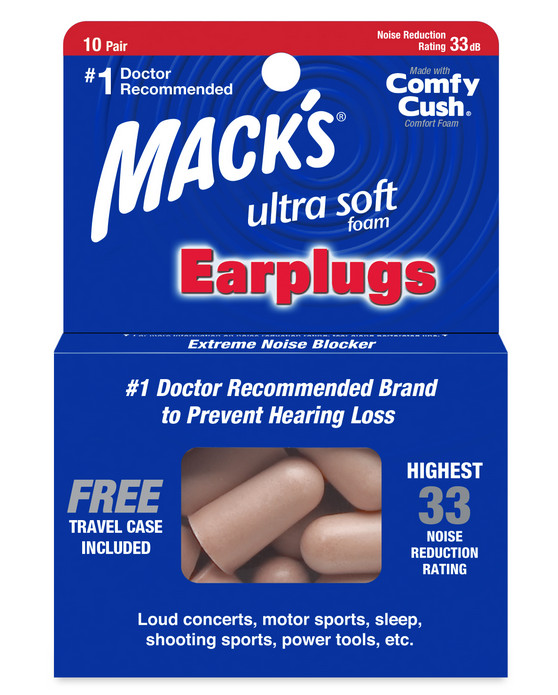 Macks Ultra Soft (10 Pares) - Espuma Super Confortável - 33Dbs