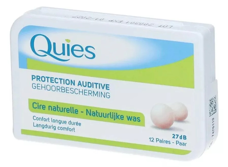 Quies Boules - Caixa com 12 Pares - O melhor tampão de cera
