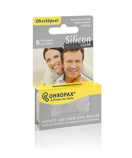 Ohropax Silicon Clear - 3 Pares - 23Dbs