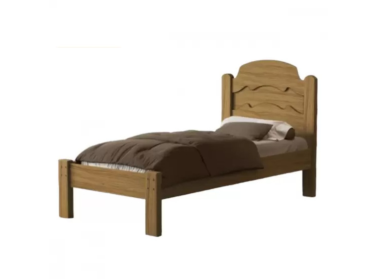 Cama de Solteiro Iris em MDF - Para colchões 88x188cm