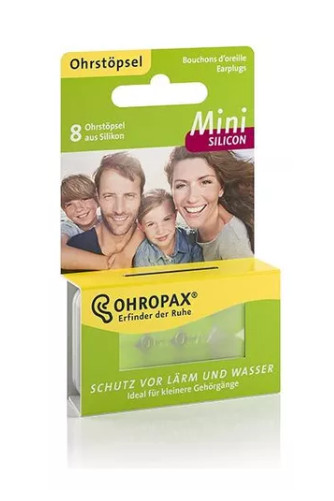 Ohropax Silicon Mini - 4 Pares - Para ouvidos pequenos