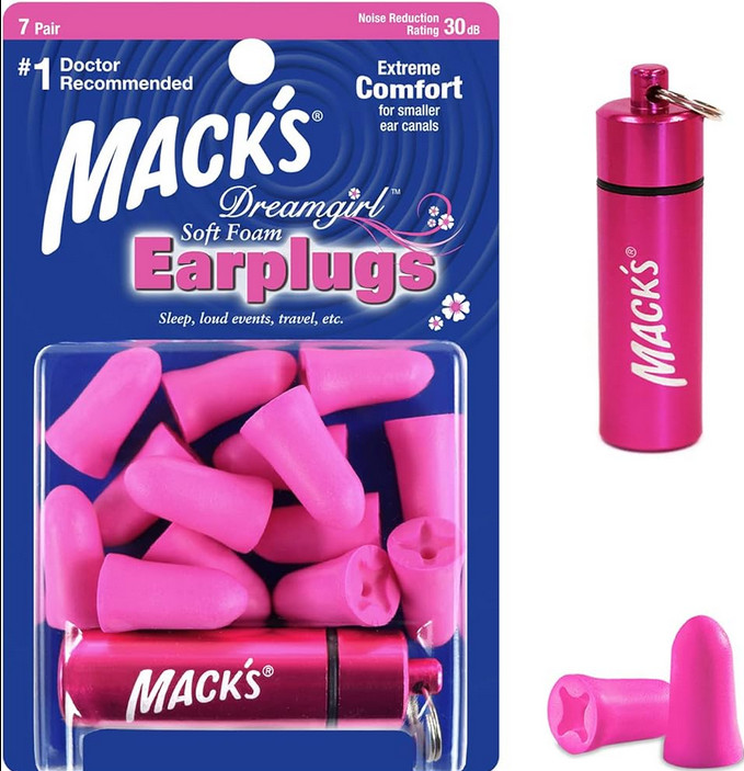 Macks Dreamgirl (7 Pares + Case) Protetor Auricular para Mulheres - 30Dbs