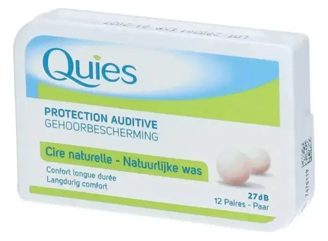 Protetor Auricular Quies Boules - 12 Pares - Moldável